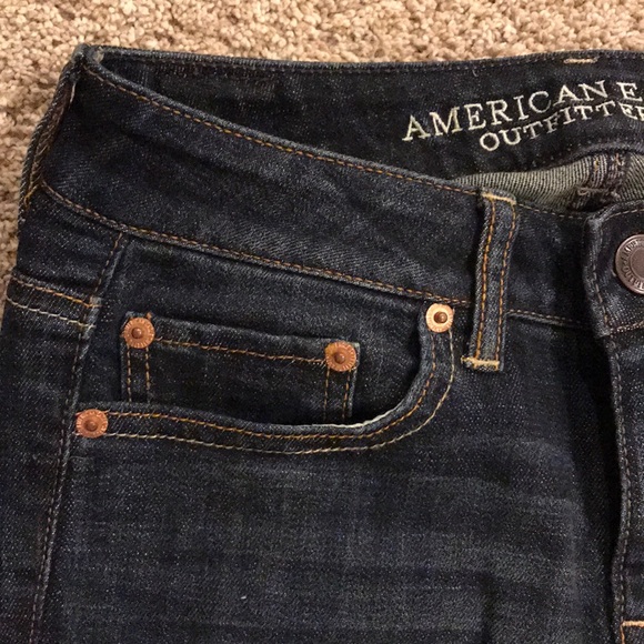 American Eagle Dark Wash Skinny Jeans - Picture 2 of 3